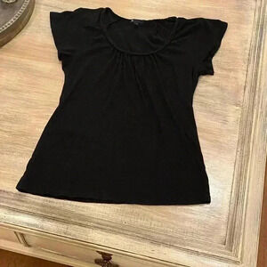Black GAP scoop neck top-NWOT